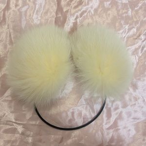 Genuine rabbit fur ear muffs